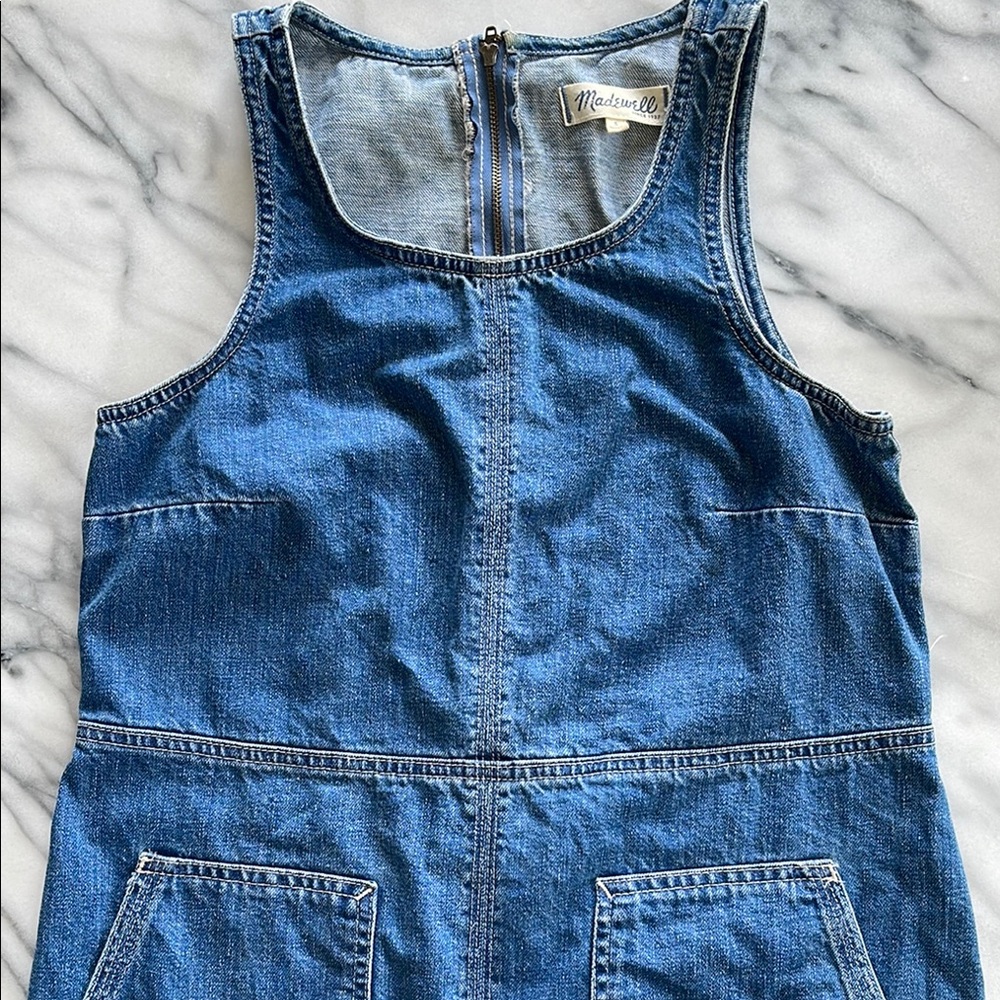 Madewell Denim Utility Shift Dress